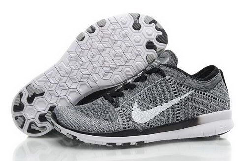 Wmns Nike Free Tr Flyknit 5.0 Womens Shoes Gray White Black New Hot Japan